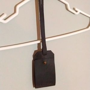 Nisolo Matte Leather Luggage Tag